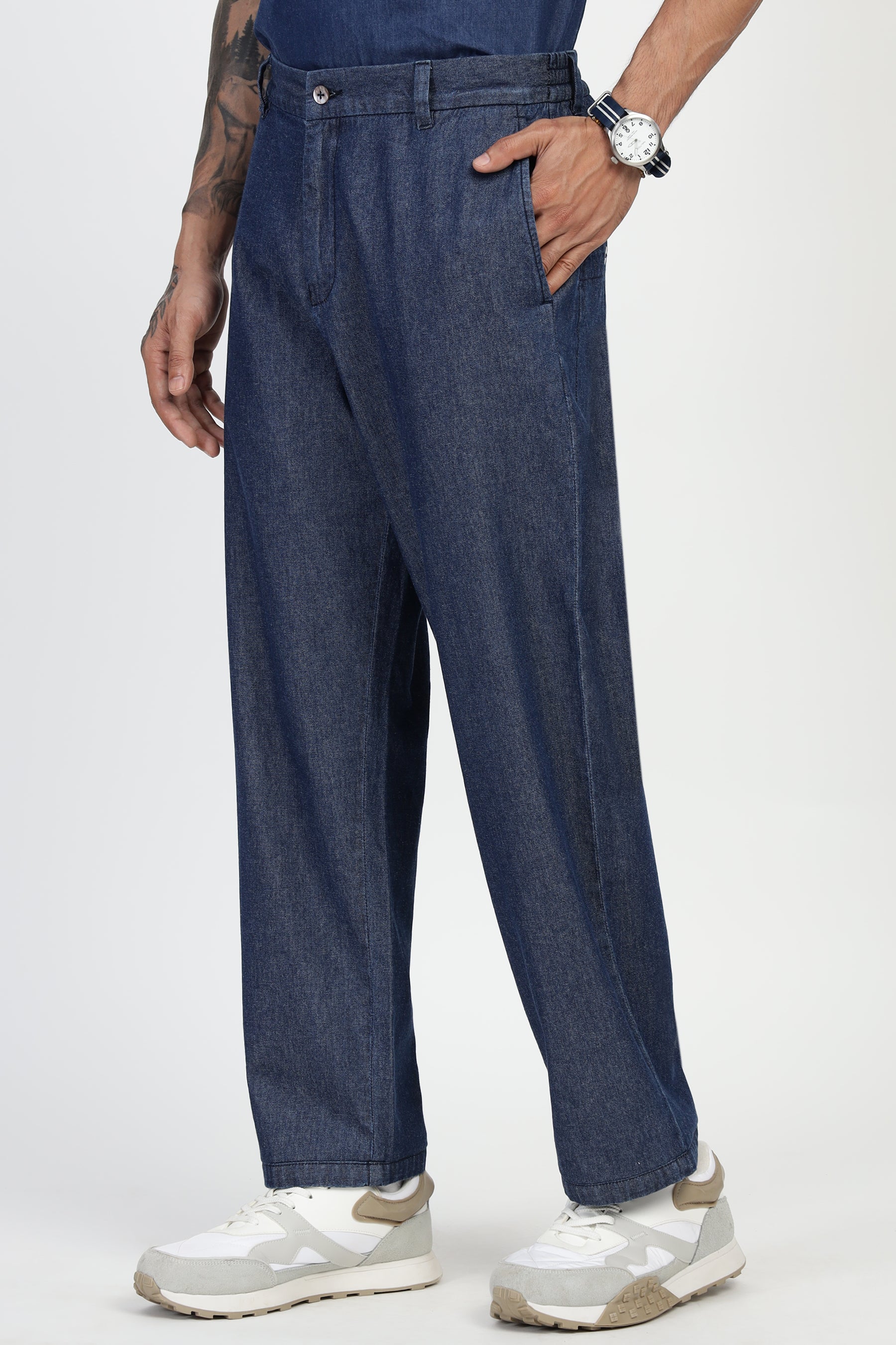 Denim Relaxed Fit Pants