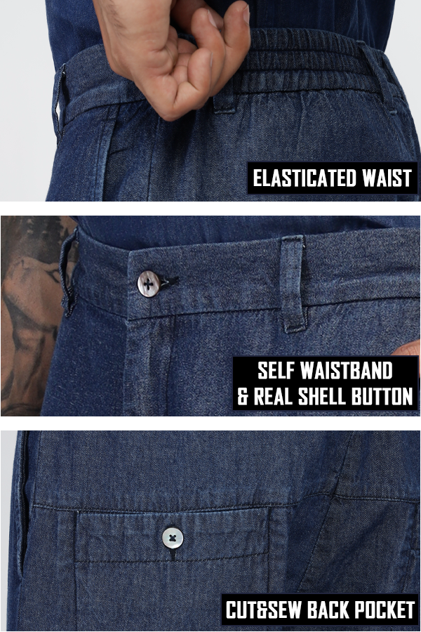 Denim Relaxed Fit Pants